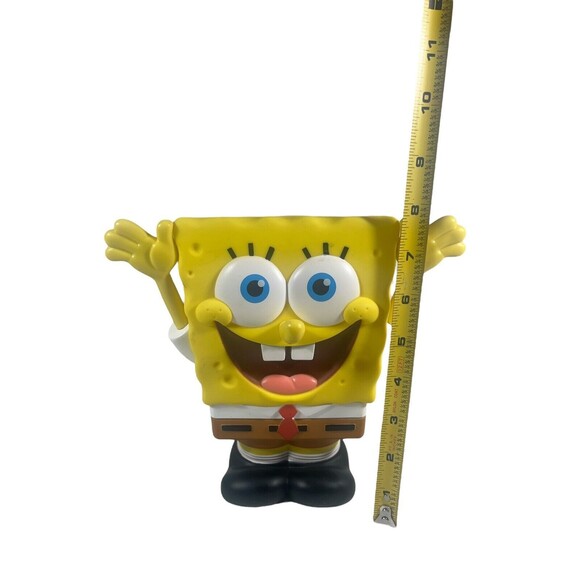 Nickelodeon Spongebob Squarepants Busted Bank 8" Molded Coin Piggy Saving Bank - Picture 7 of 11
